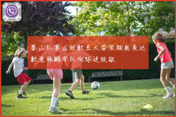 泰山队赛后致歉王大雷深鞠躬表达歉意韩鹏带队向球迷致敬